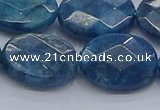 CAP393 15.5 inches 15*20mm faceted oval apatite gemstone beads