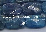 CAP397 15.5 inches 12*16mm faceted rectangle apatite gemstone beads