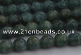 CAP500 15.5 inches 6mm round natual green apatite beads