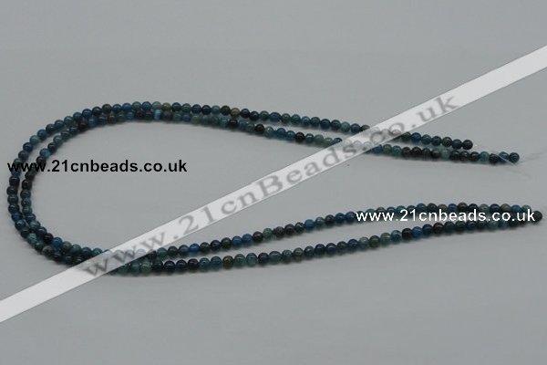 CAP51 15.5 inches 4mm round dyed apatite gemstone beads wholesale