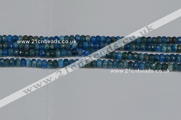 CAP528 15.5 inches 3*5mm faceted rondelle apatite gemstone beads