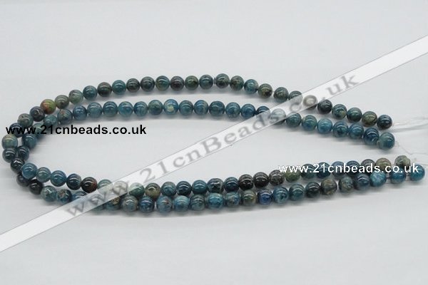 CAP53 15.5 inches 8mm round dyed apatite gemstone beads wholesale