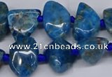 CAP532 15.5 inches 10*12mm - 16*22mm freeform apatite beads