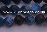 CAP562 15.5 inches 8mm faceted nuggets apatite gemstone beads