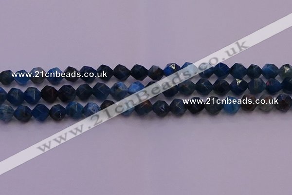 CAP562 15.5 inches 8mm faceted nuggets apatite gemstone beads