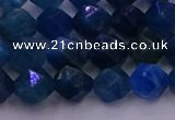 CAP571 15.5 inches 6mm faceted nuggets apatite gemstone beads