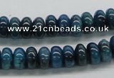 CAP58 15.5 inches 6*10mm rondelle dyed apatite gemstone beads wholesale