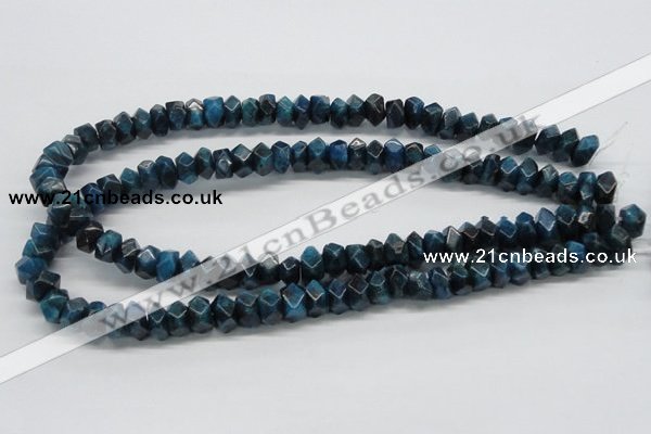 CAP60 15.5 inches 6*12mm faceted rondelle dyed apatite gemstone beads