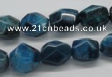 CAP61 15.5 inches 13*15mm nugget dyed apatite gemstone beads wholesale