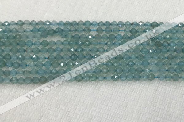 CAP620 15.5 inches 2mm faceted round tiny apatite gemstone beads