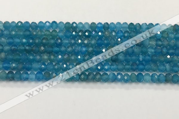 CAP623 15.5 inches 3*4mm faceted rondelle apatite beads