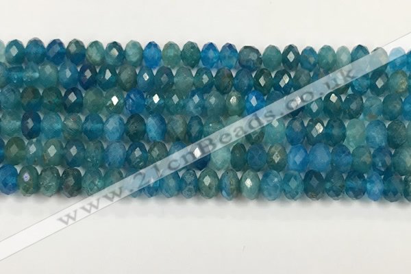 CAP625 15.5 inches 4*6mm faceted rondelle apatite beads