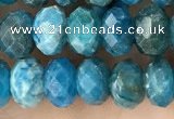 CAP656 15.5 inches 5*8mm faceted rondelle apatite gemstone beads