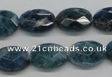 CAP68 15.5 inches 13*18mm faceted oval dyed apatite gemstone beads