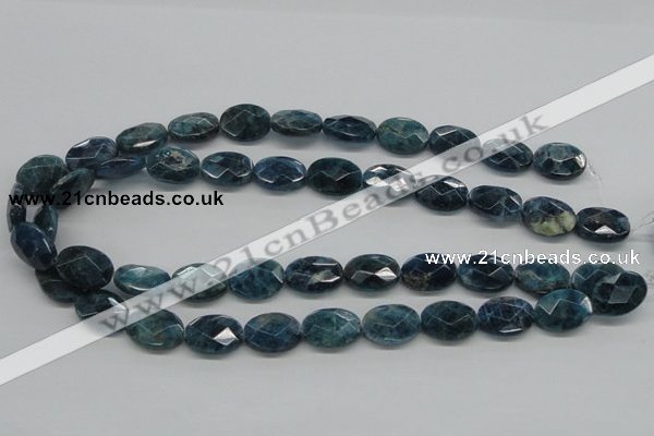 CAP68 15.5 inches 13*18mm faceted oval dyed apatite gemstone beads