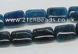 CAP69 15.5 inches 10*14mm rectangle dyed apatite gemstone beads