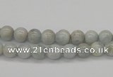 CAQ101 15.5 inches 6mm round AB grade natural aquamarine beads