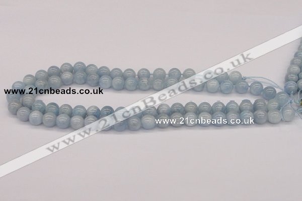 CAQ114 15.5 inches 4mm round AA grade natural aquamarine beads