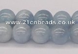 CAQ118 15.5 inches 12mm round AA grade natural aquamarine beads