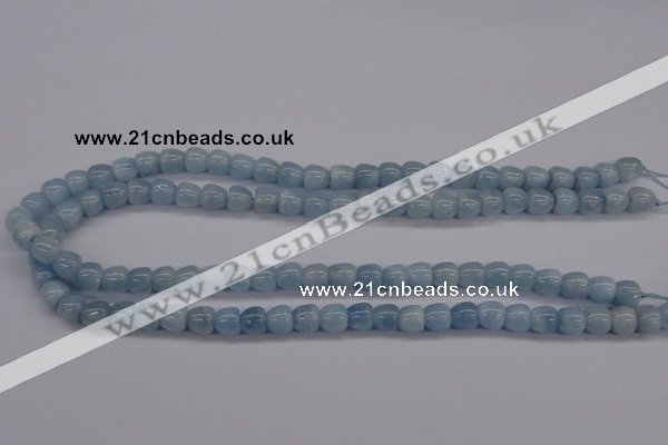 CAQ131 15.5 inches 8*8mm apple-shape natural aquamarine beads