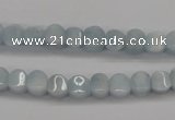 CAQ133 15.5 inches 6*6mm lantern natural aquamarine beads