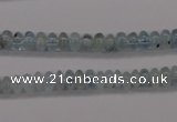 CAQ135 15.5 inches 4*6mm rondelle natural aquamarine beads