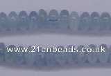 CAQ138 15.5 inches 3*6mm rondelle natural aquamarine beads