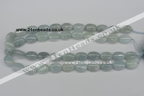 CAQ144 15.5 inches 13*18mm oval natural aquamarine beads wholesale