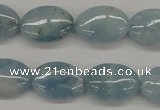 CAQ145 15.5 inches 13*18mm oval natural aquamarine beads wholesale