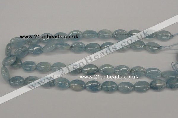 CAQ145 15.5 inches 13*18mm oval natural aquamarine beads wholesale