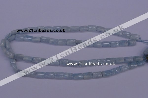 CAQ152 15.5 inches 8*12mm rectangle natural aquamarine beads