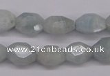 CAQ158 15.5 inches 12*14mm octagonal natural aquamarine beads