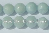 CAQ204 15.5 inches 13mm round natural aquamarine beads wholesale