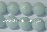 CAQ206 15.5 inches 16mm round natural aquamarine beads wholesale