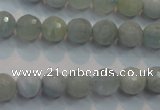 CAQ223 15 inches 8mm faceted round aquamarine beads wholesale