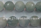 CAQ226 15 inches 14mm faceted round aquamarine beads wholesale