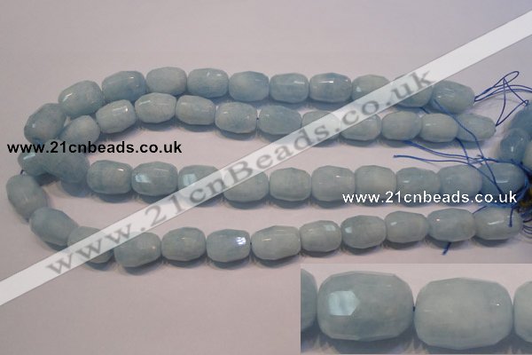 CAQ318 15.5 inches 13*18mm faceted nuggets natural aquamarine beads