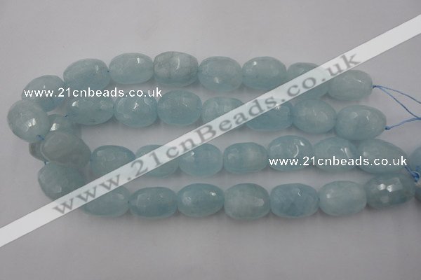 CAQ416 15.5 inches 18*25mm faceted nuggets natural aquamarine beads