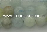 CAQ432 15.5 inches 8mm round natural aquamarine beads wholesale