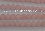 CAQ481 15.5 inches 6mm round natural pink aquamarine beads