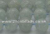 CAQ503 15.5 inches 10mm round natural aquamarine beads