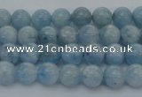 CAQ508 15.5 inches 4mm round A+ grade natural aquamarine beads