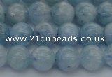 CAQ511 15.5 inches 8mm round A+ grade natural aquamarine beads