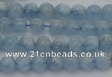 CAQ517 15.5 inches 5mm round AA grade natural aquamarine beads