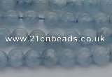 CAQ518 15.5 inches 6mm round AA grade natural aquamarine beads