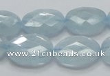 CAQ52 15.5 inches 15*20mm faceted oval natural aquamarine beads