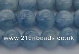 CAQ520 15.5 inches 8mm round AA grade natural aquamarine beads