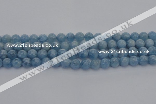 CAQ520 15.5 inches 8mm round AA grade natural aquamarine beads