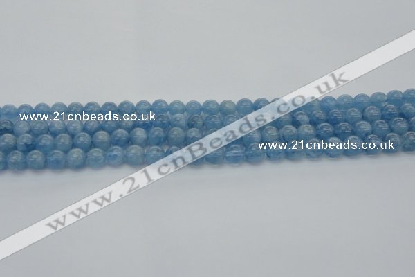 CAQ543 15.5 inches 4mm round AAAA grade natural aquamarine beads