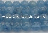 CAQ544 15.5 inches 6mm round AAAA grade natural aquamarine beads